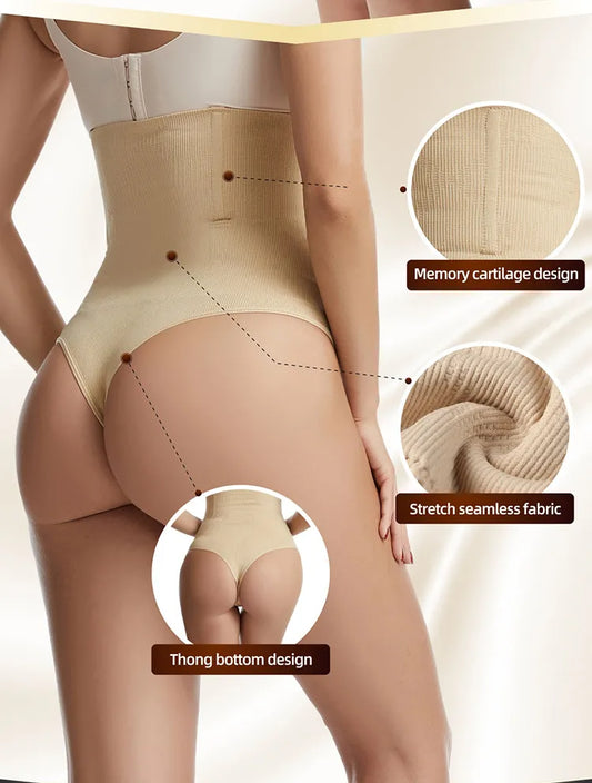 Culotte amincissante taille haute sans couture pour femme, string sexy, lève-fesses, vêtements proéminins, sous-vêtements TUNIControl, perte de poids, spoage du corps